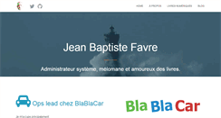 Desktop Screenshot of jbfavre.org